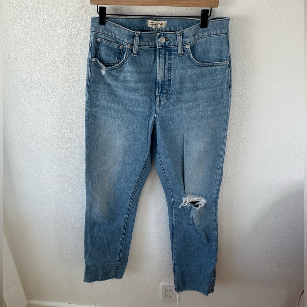 Madewell Women's Straight Leg Jeans - Light Blue